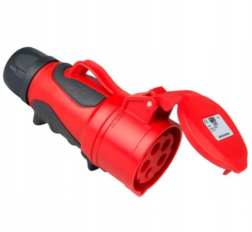 Gniazdo siłowe 16A 5 bolców PCE GRIP 2153-6 IP44