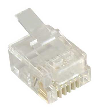 TPLUG-6P6C Wtyk telefoniczny 6p6c modularny typu PLUG (RJ-12)