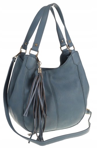 Elegancka torba Torebka Damska listonoszka worek 23021 Blue