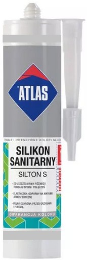 Silikon 280ml ATLAS kolor 024 ciemnobrązowy