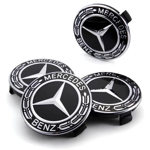 DEKLE DEKIELKI ZAŚLEPKI FELG KAPSLE MERCEDES 75MM komplet 4 szt