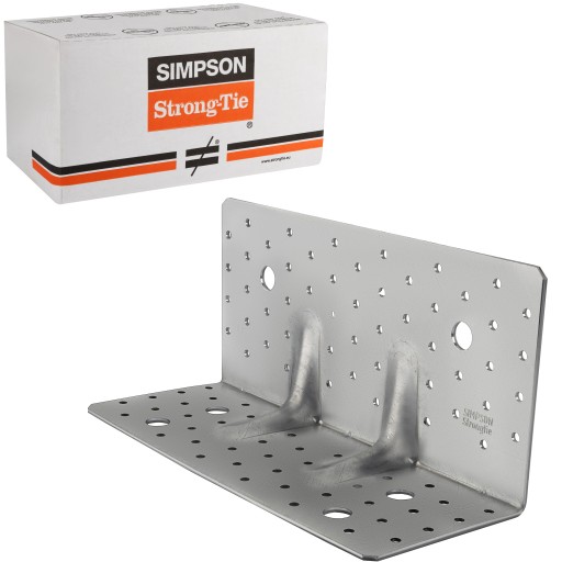 Łączniki ciesielskie kątowniki 120x100x225x3mm 10szt stalowy Simpson ABR255