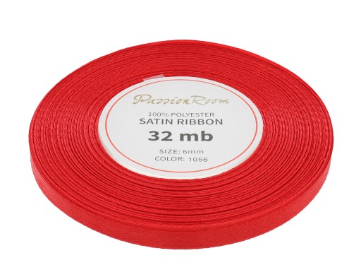 TASIEMKA WSTĄŻKA SATYNOWA ATŁASOWA OZDOBNA DEOKRACYJNA 6MM 32MB KOLORY MIX