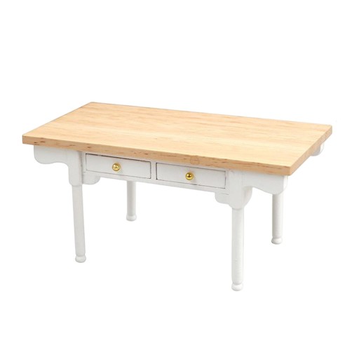 Simple Design Modern Wood Desk Mini Study Desk with Opening Drawer Wooden