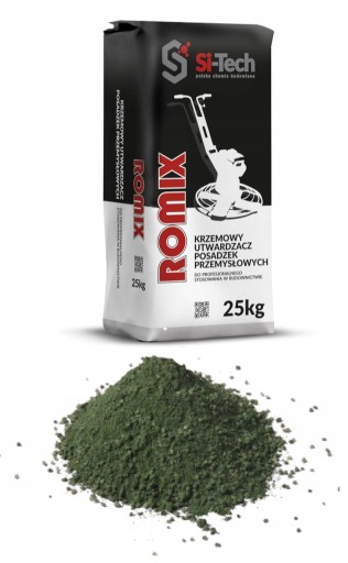 Posypka utwardzająca do betonu ROMIX kolor zielony