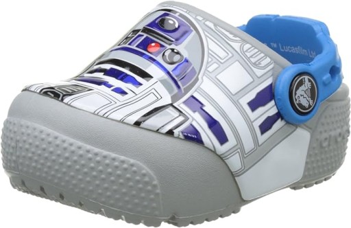 Klapki dziecięce Crocs 19/20EU niebiesko szare oryginał Star Wars świecące