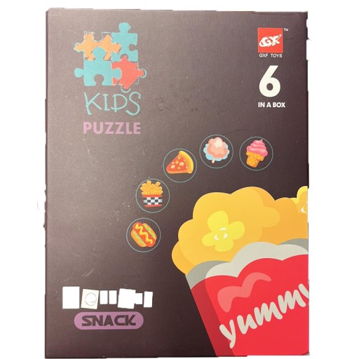 Puzzle dla najmłodszych 6w1 dla dzieci przekąski