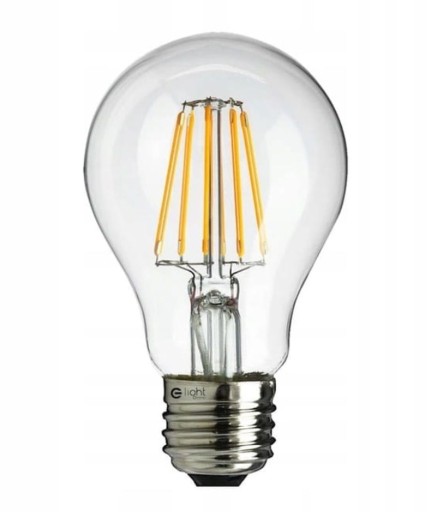 Żarówka FILAMENT 6W E27 LED Biała Ciepła