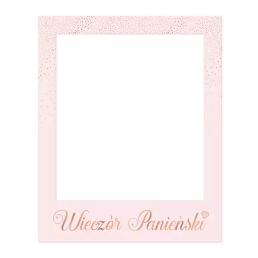 RAMKA DO ZDJĘĆ WIECZÓR PANIEŃSKI FOTOBUDKA