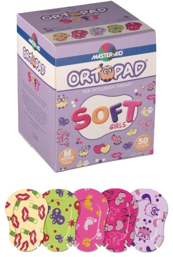 ORTOPAD SOFT GIRL Plaster na oko zez MEDIUM