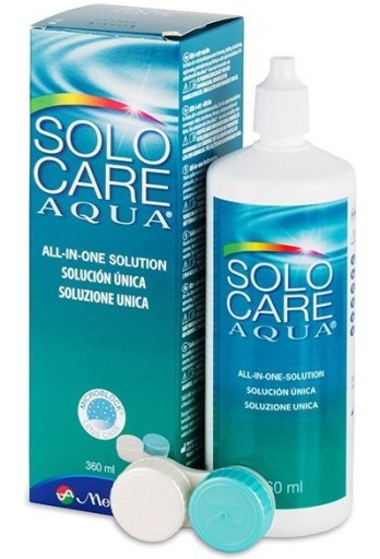 PŁYN DO SOCZEWEK SOLO CARE AQUA 360 ML + POJEMNIK