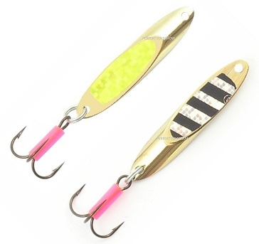 BŁYSTKA PERFEKT GOLD - BLACK RIBS / YELLOW 3,9 gr