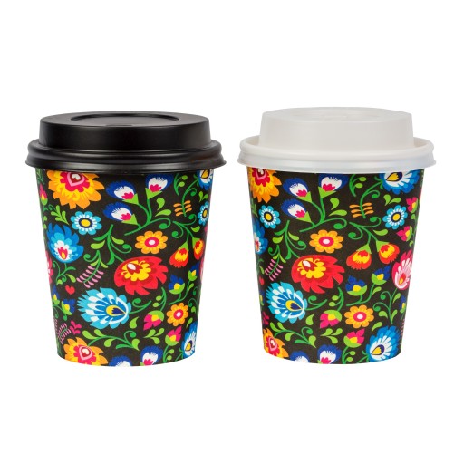 KUBKI PAPIEROWE DO KAWY 250ml 100 sztuk+WIECZKA