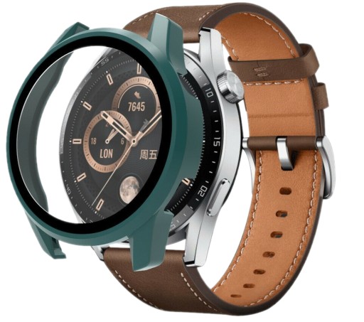 PINE GREEN ETUI OCHRONNE CASE OBUDOWA + SZKŁO 9H DO HUAWEI WATCH GT 3 42MM