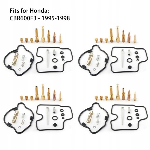 4PCS HONDA CBR600F3 Zestaw naprawy gaźnika