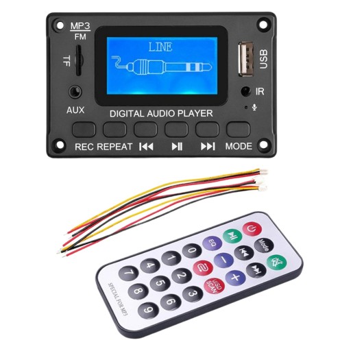 6-12V #2*40W stereo audio amplifier, USB AUX