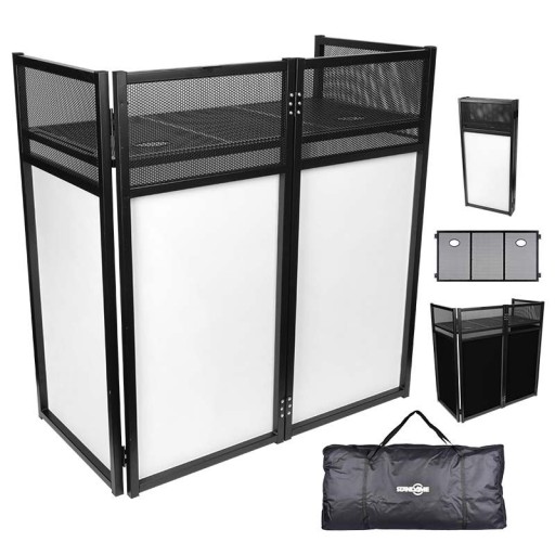 STAND4ME DJ PARAWAN XL stół ekran BK/WH DJ SCREEN 100 CM ZESTAW PRZENOŚNY