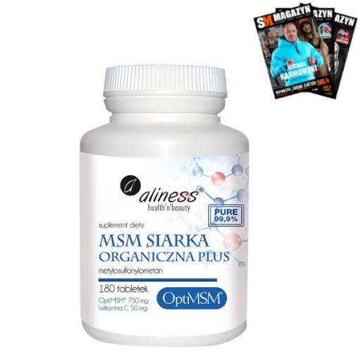 ALINESS MSM SIARKA ORGANICZNA PLUS OPTI MSM 180tab