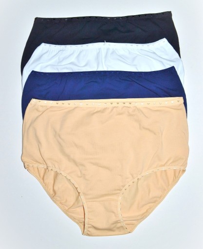 Bawełniane majtki wysoki stan serduszka 4 pack 56/60