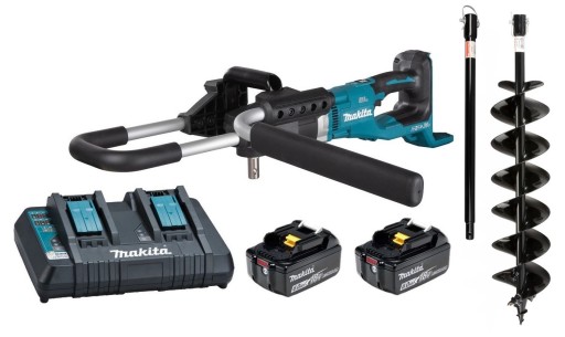 Makita Wiertnica Glebowa 2x6Ah BL1860 DC18RD Świder 150/800mm DDG461Z XXL