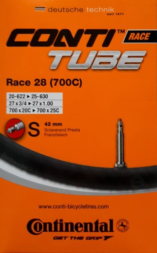 Dętka CONTINENTAL Race 700x20-25C 42mm