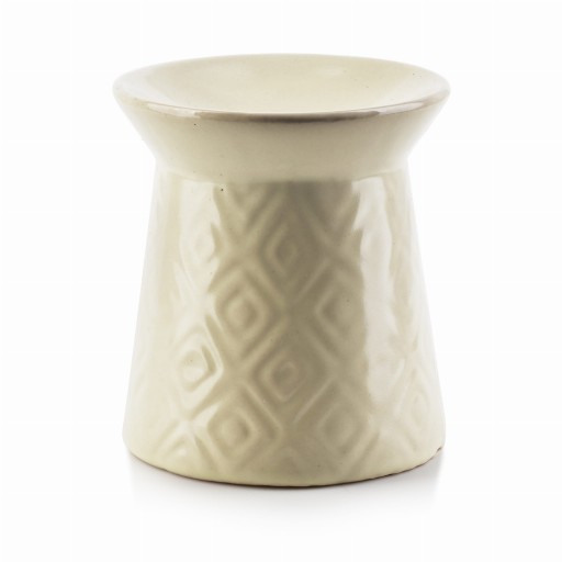 Kominek ceramiczny na wosk zapachowy - kolor ecru