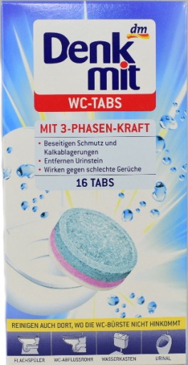 Denkmit tabletki do mycia toalety WC 16 szt.