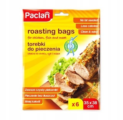 PACLAN torebki do pieczenia z Klipsem 6szt