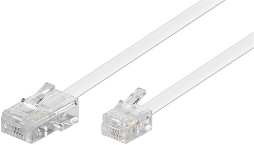 Kabel modularny RJ45 (8P4C) - RJ11/RJ14 (6P4C) 6 m