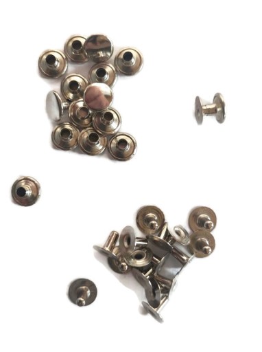 Nity kaletnicze dwustronne -10mm J.NIKIEL 10 SZTUK