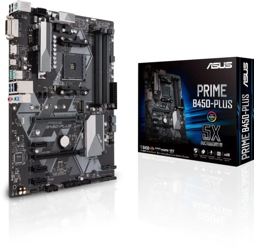 PŁYTA GŁÓWNA AM4 ASUS PRIME B450-PLUS ATX 4x DDR4 M.2 DVI HDMI 6x SATA III