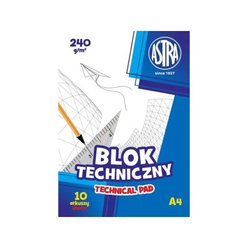 Blok techniczny A4 240g 10ark PREMIUM