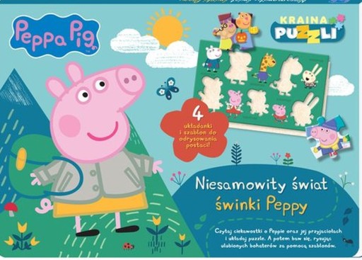 Świnka Peppa- Kraina puzzli- Niesamowity świat