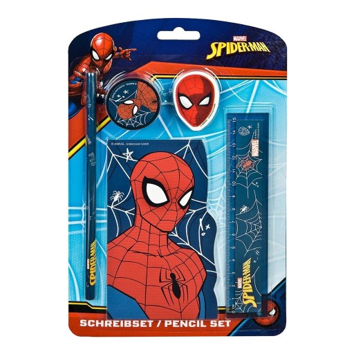Zestaw przyborów szkolnych do notatek Spiderman 5 elementów Marvel