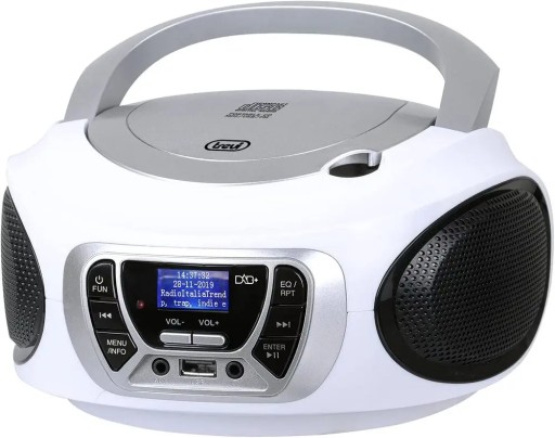 BOOMBOX ODTWARZACZ CD RADIO DAB USB MP3 AUX TREVI