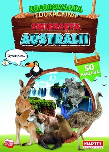 Kolorowanka EDUKACYJNA Zwierzęta AUSTRALII 50 nakl