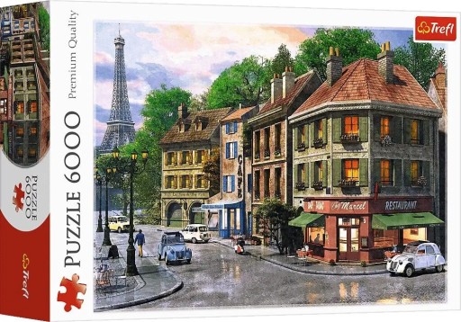 Puzzle 6000 elementów. Uliczka Paryża