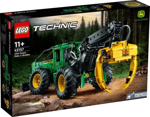 LEGO Technic 42157 Ciągnik Leśny John Deere 948L-II Chwytak 1492 Klocki 11+