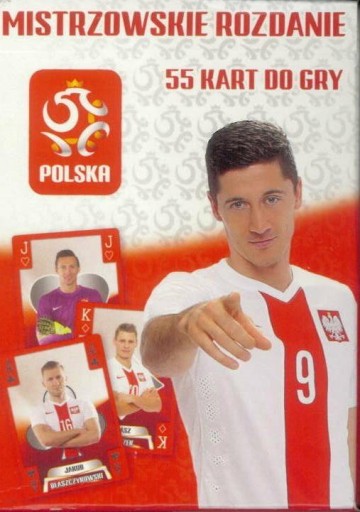 Gra karciana 55 kart PZPN Karty do pokera