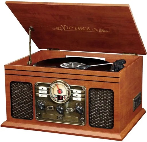 Gramofon Victrola VTA-200B brązowy