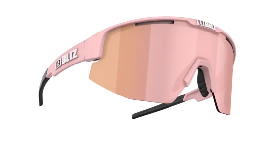 Bliz Matrix Powder Pink Small Face - okulary na rower, do biegania, różowe