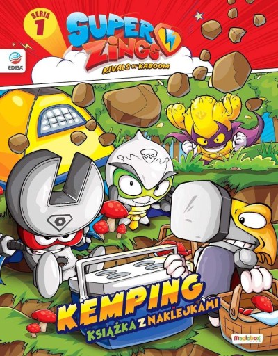 Super Zings Książka z naklejkami + figurka