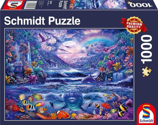 Puzzle Oaza w blasku księżyca Schmidt 1000 szt.