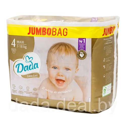 Pieluszki Dada Extra Care Rozmiar 4 82 szt.