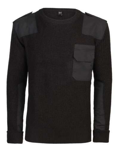 Brandit sweter czarny okrągły rozmiar M