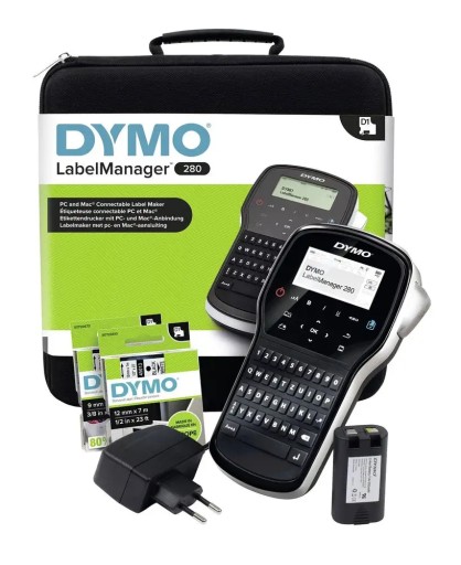 Drukarka etykiet DYMO LabelManager LM280 - zestaw walizkowy 2091152 2 taśmy