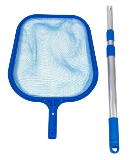 SITKO DO BASENU BASENOWE Z TELESKOP. RĄCZKĄ 160cm
