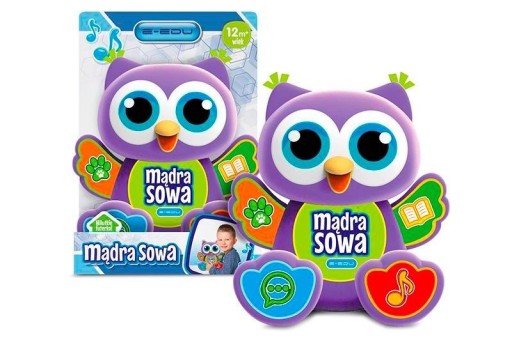 MĄDRA SOWA E-EDU ARTYK ZABAWKA INTERAKTYWNA