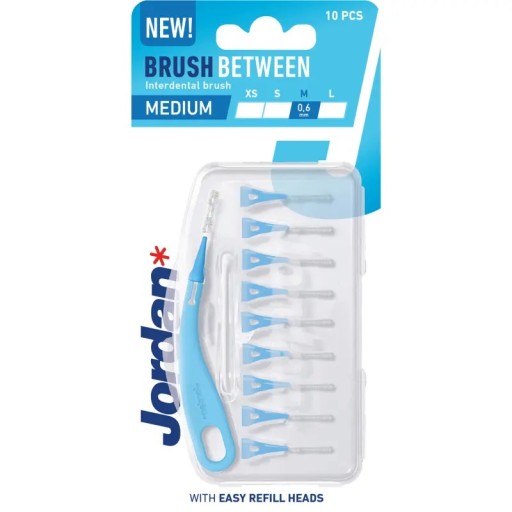 JORDAN szczoteczka międzyzębowa M 0,6mm - 10 szt
