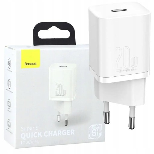 BASEUS SZYBKA ŁADOWARKA SIECIOWA USB-C QC 3.0